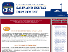 Tablet Screenshot of calcasieusalestax.org